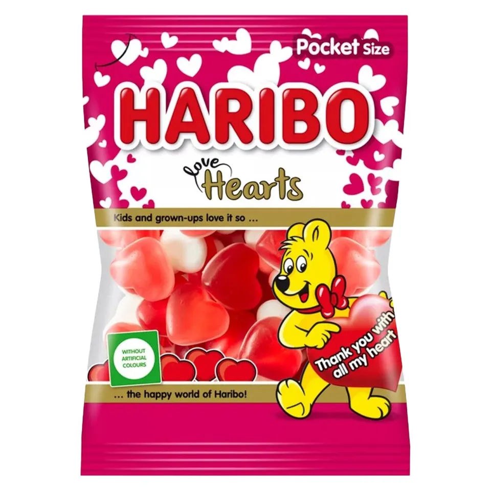 Stokomani Love Hearts sachet bonbons cœurs acidulés