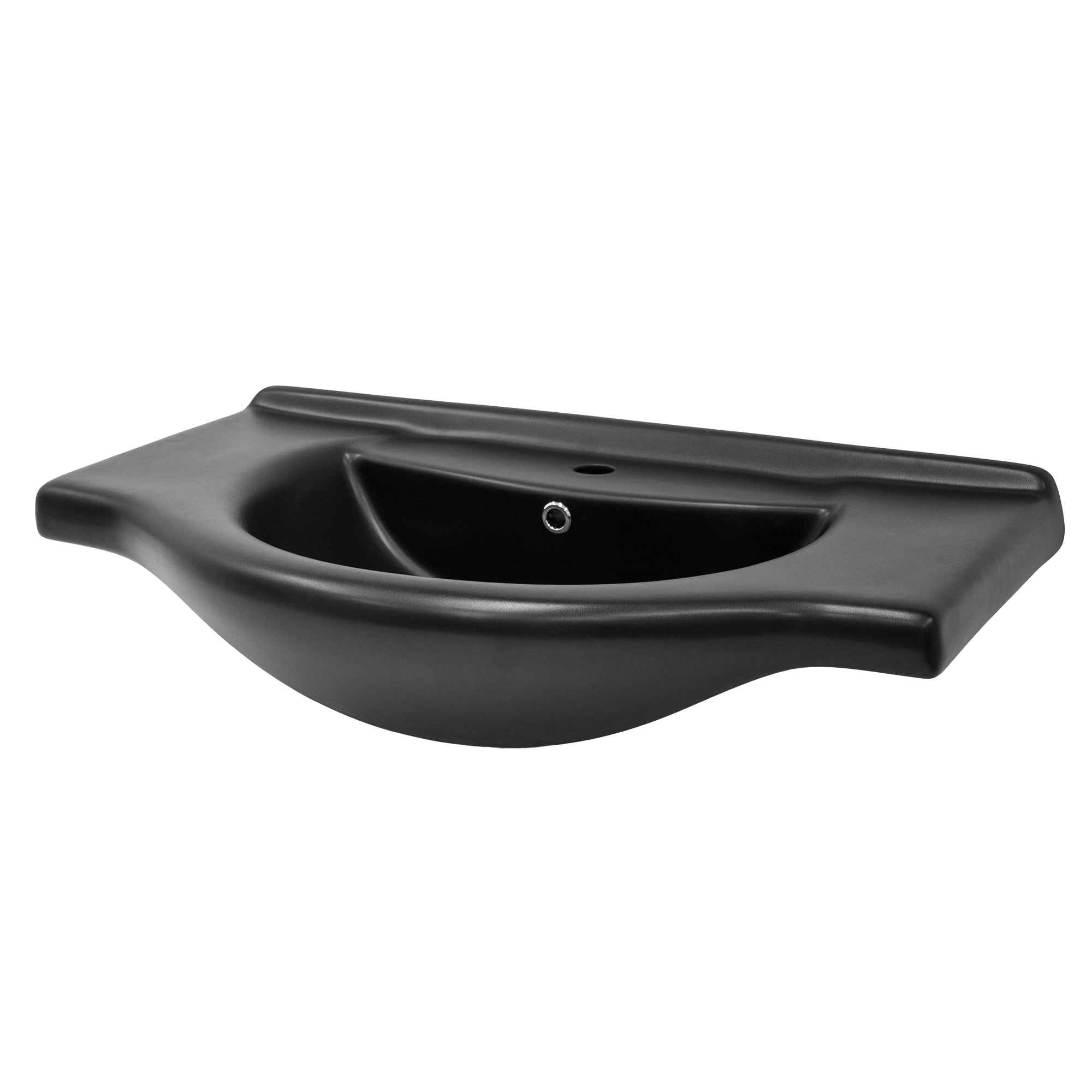 ECD Germany LuxeBath lavabo céramique ovale blanc à encastrer