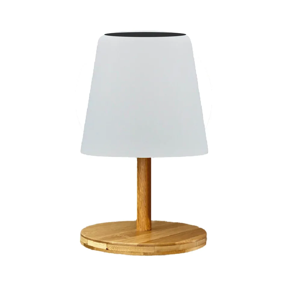 Red Deco Standy Mini Wood lampe solaire bambou H25cm dimmable