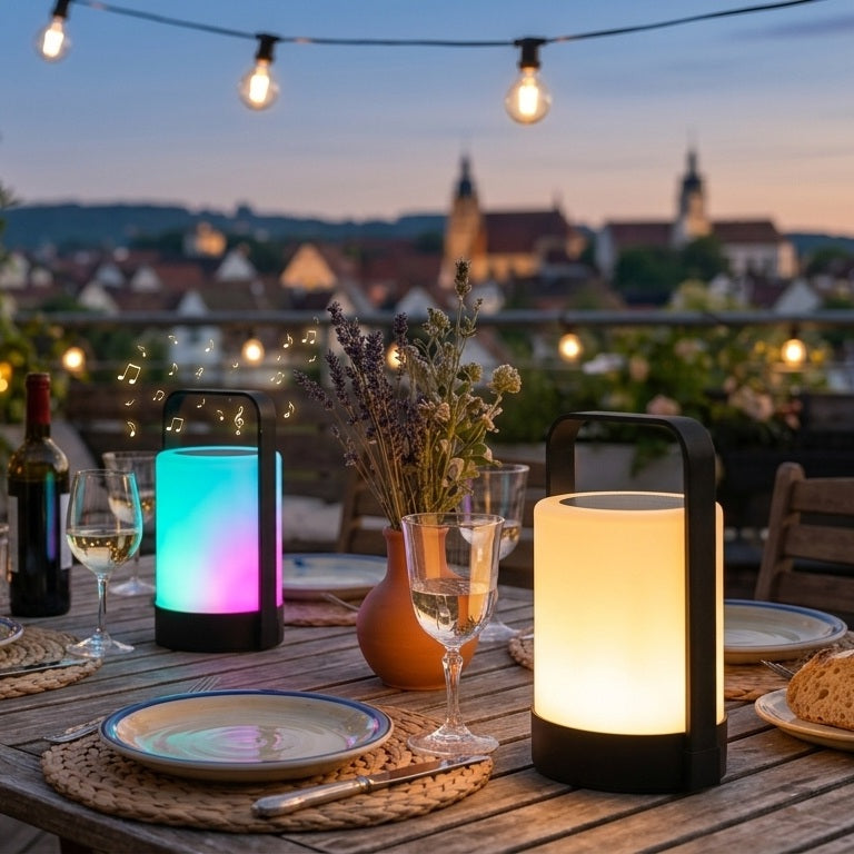 Red Deco Nina Play lampe enceinte bluetooth 22cm RGB
