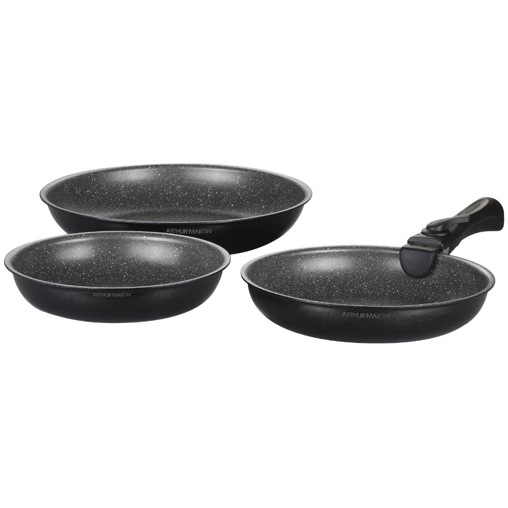 Arthur Martin AM130B set 3 poêles 20-24-28 cm induction