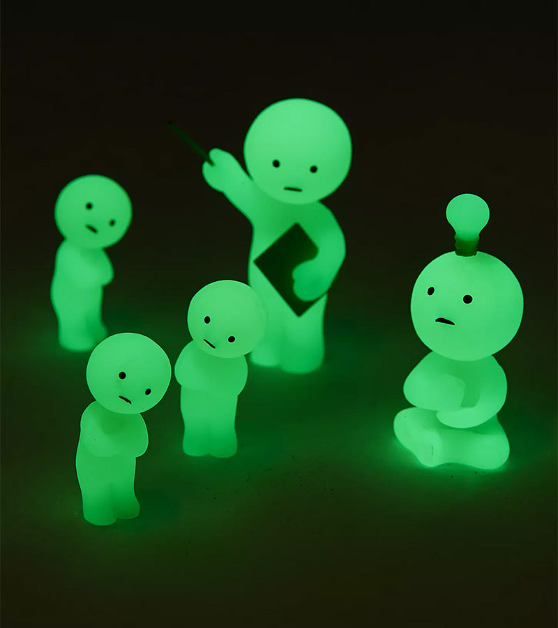 Smiski Work Figurine Fluorescente Boîte Surprise bureau