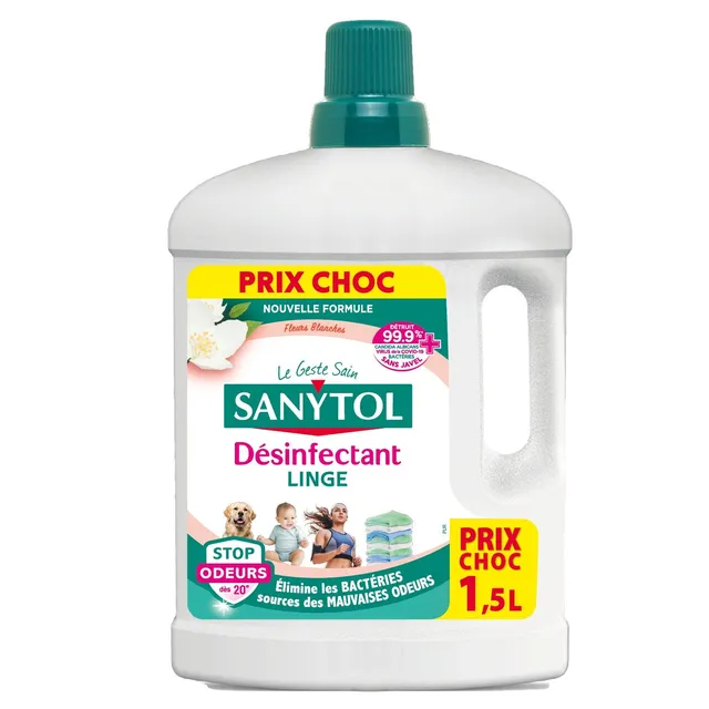 Sanytol Désinfectant linge liquide fleurs blanches