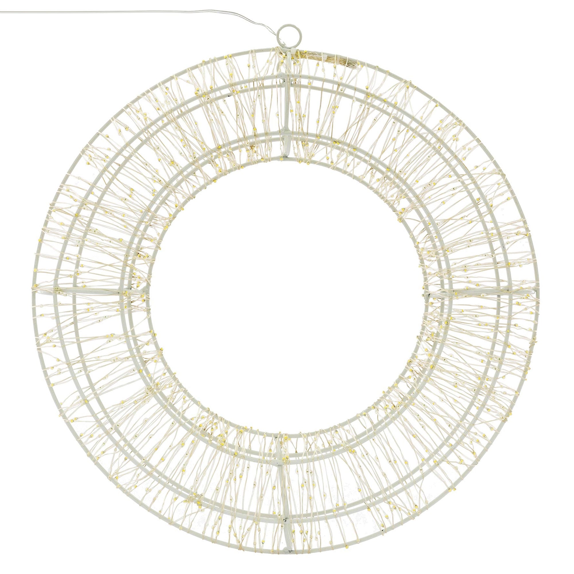 ECD Germany Haus Wohnen couronne LED 38cm blanc chaud