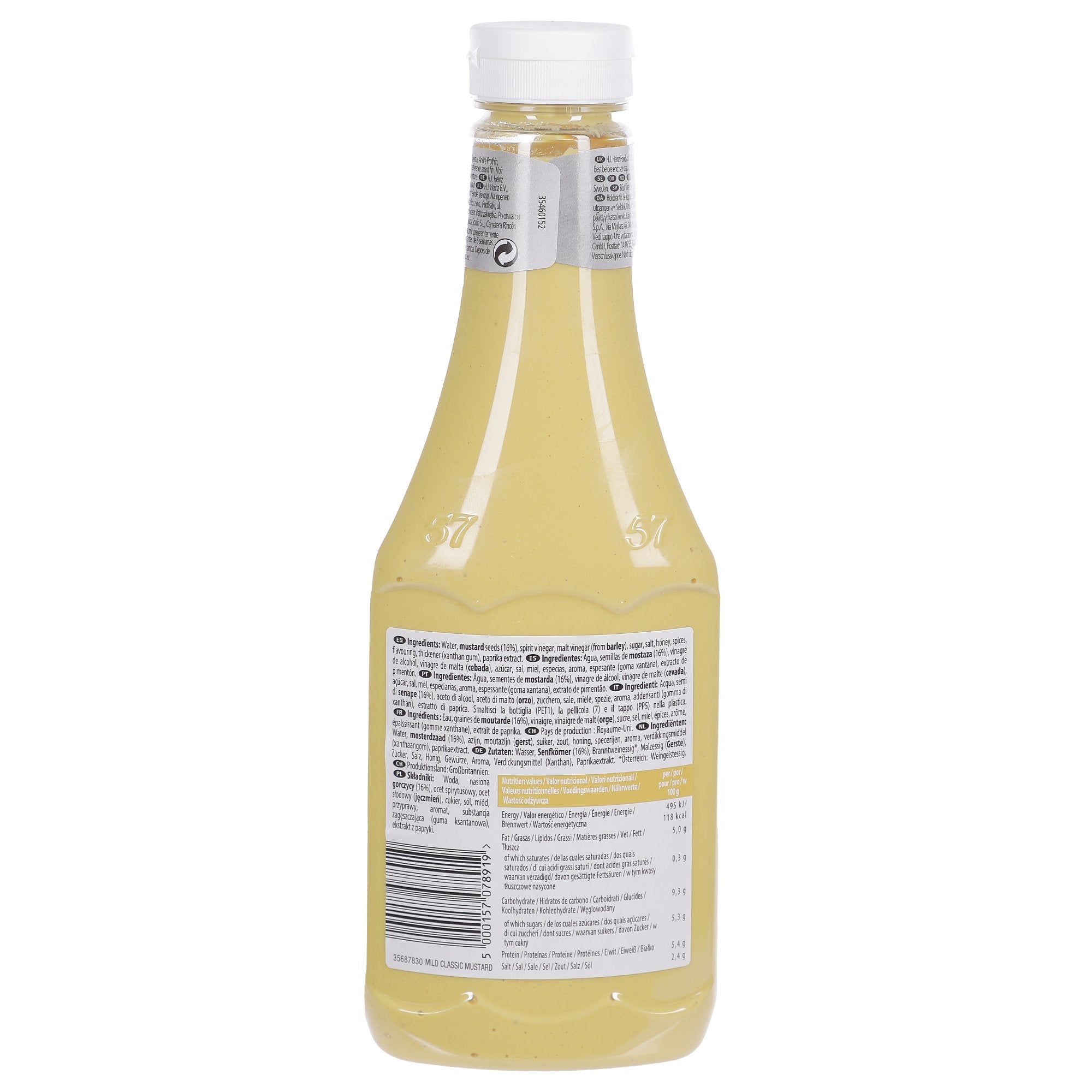 Yellow sauce moutarde jaune condiment