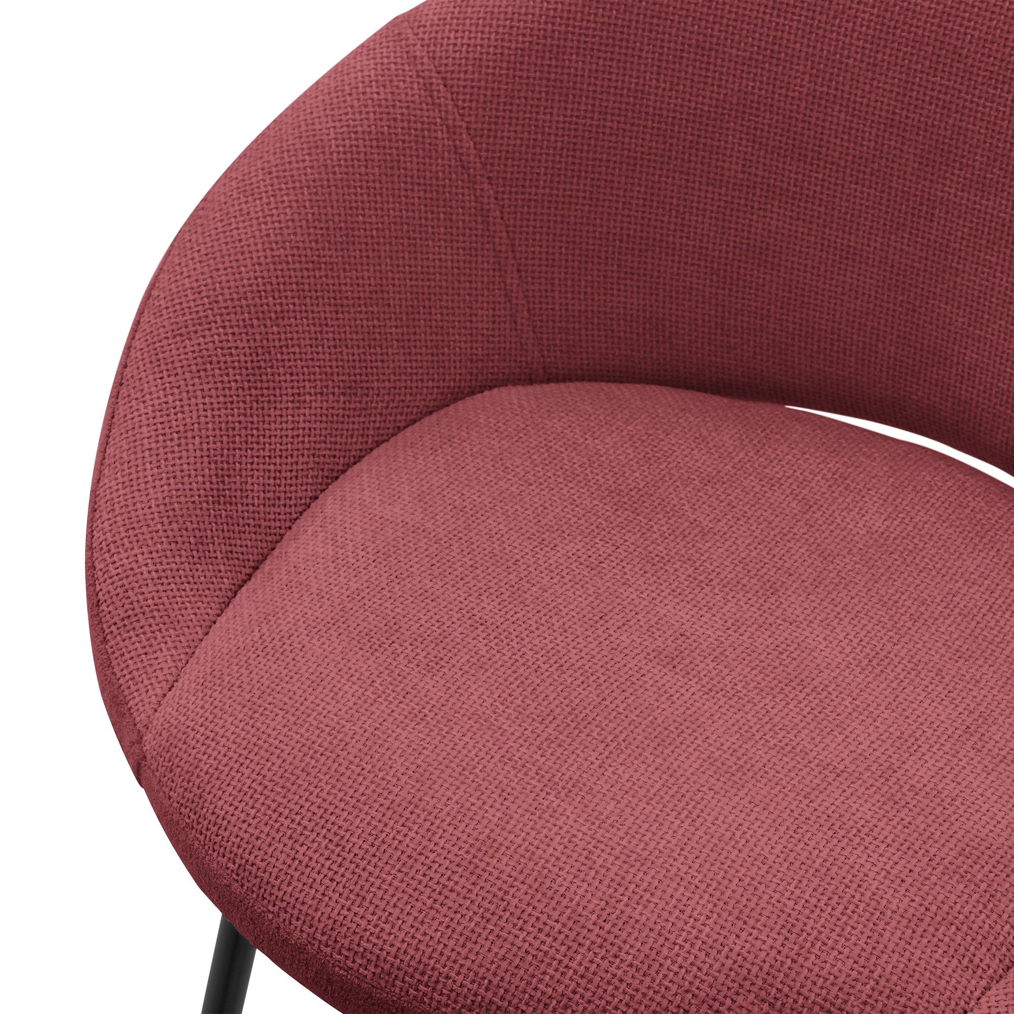 ECD Germany Möbel tabouret de bar rouge lot de 2 rembourré