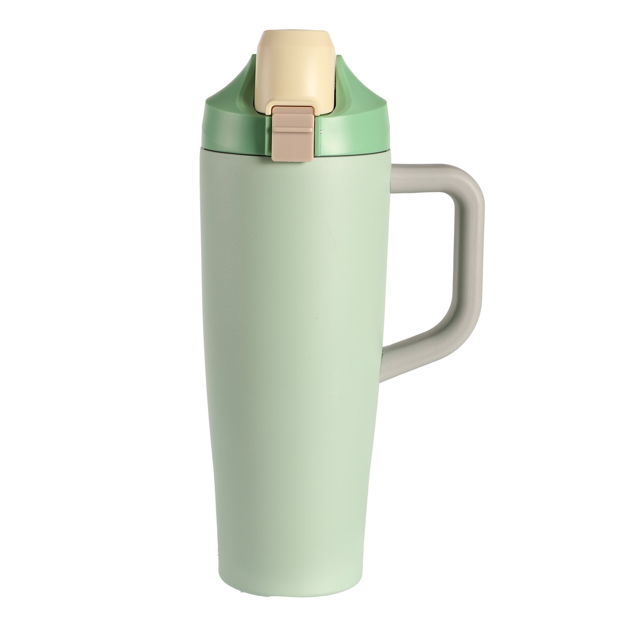 Stokomani Voyage Mug de transport poignée 900ml Vert