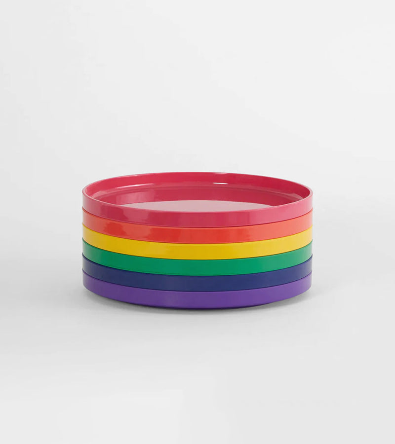 L'avant gardiste Vaisselle Max Heller Set 6 assiettes 19 cm rainbow