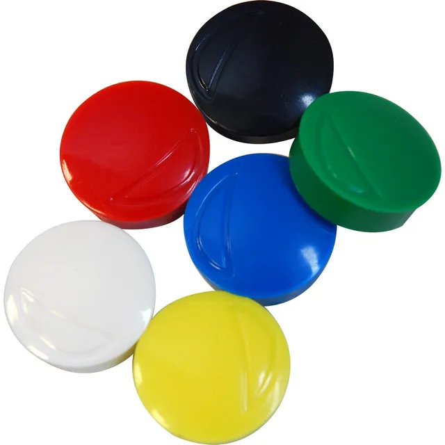 Safe Tool Fournitures de bureau blister 6 aimants 20 mm couleur