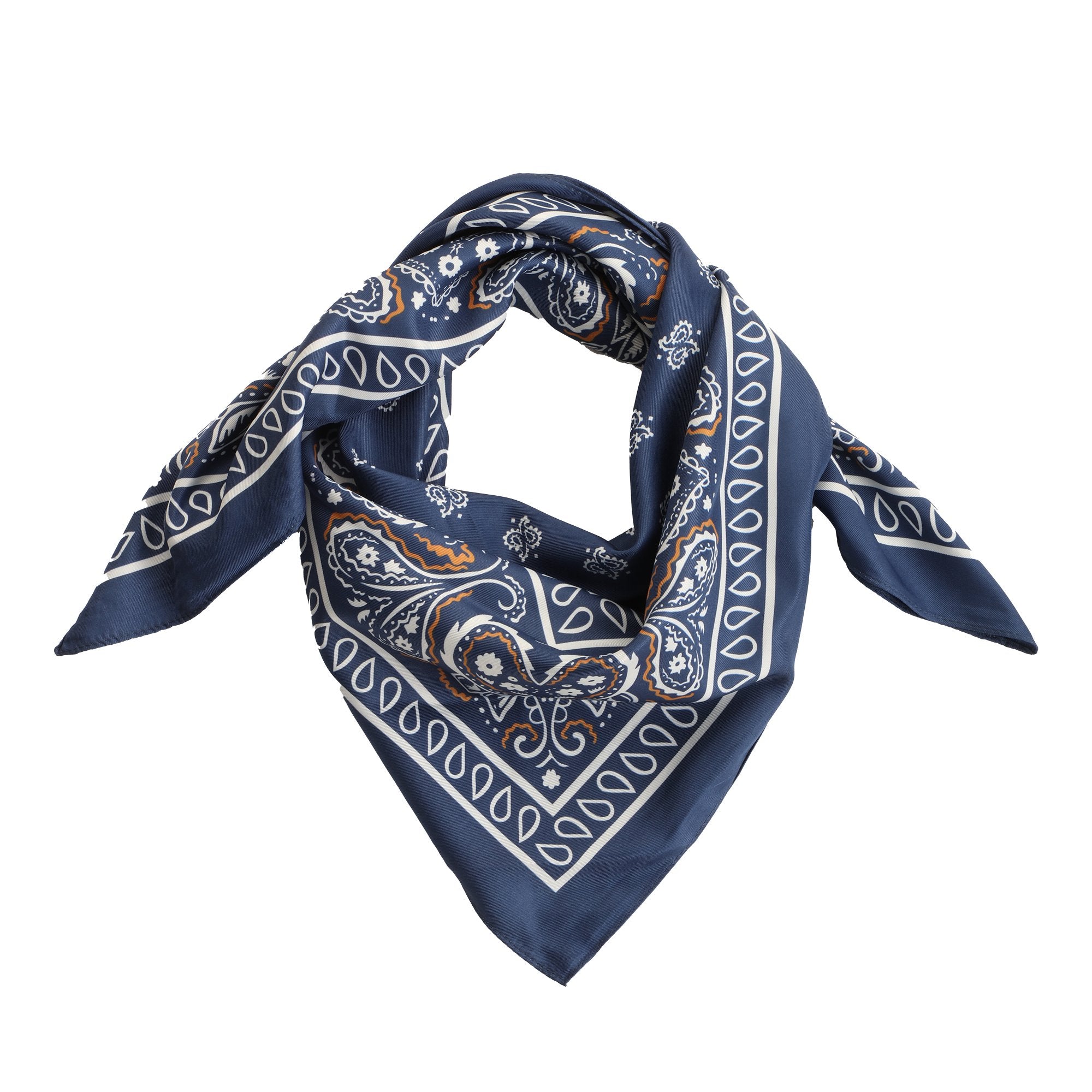 Stokomani Mode Étole satin motif géométrique femme