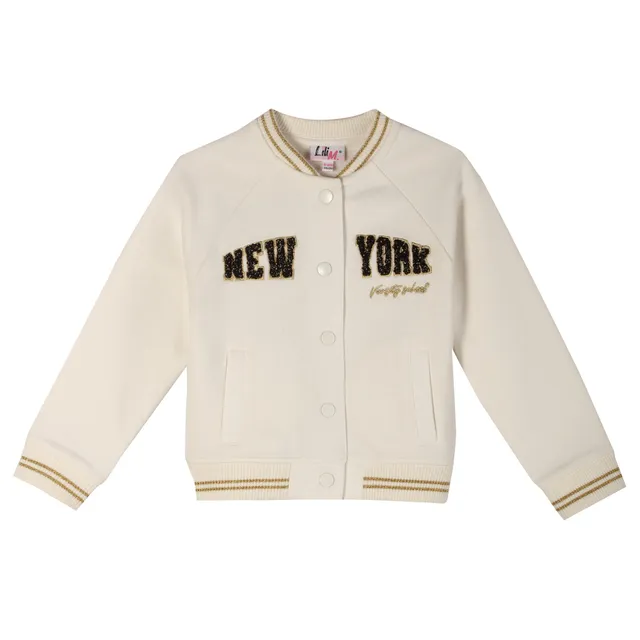 Stokomani Mode sweat teddy New York blanc enfant