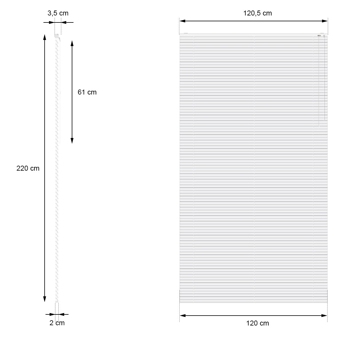 ECD Germany Garten brise-vue aluminium 120x220 cm noir