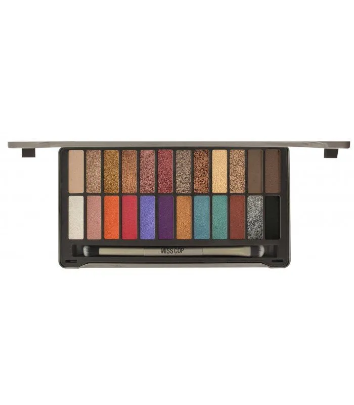 Miss Cop palette 24 fards à paupières couleurs douces