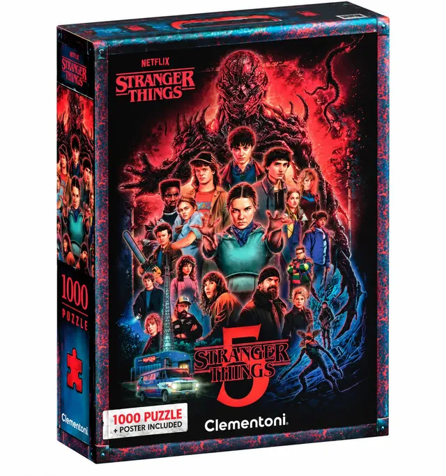 Clementoni Stranger Things Puzzle compact 1000 pièces saison 5