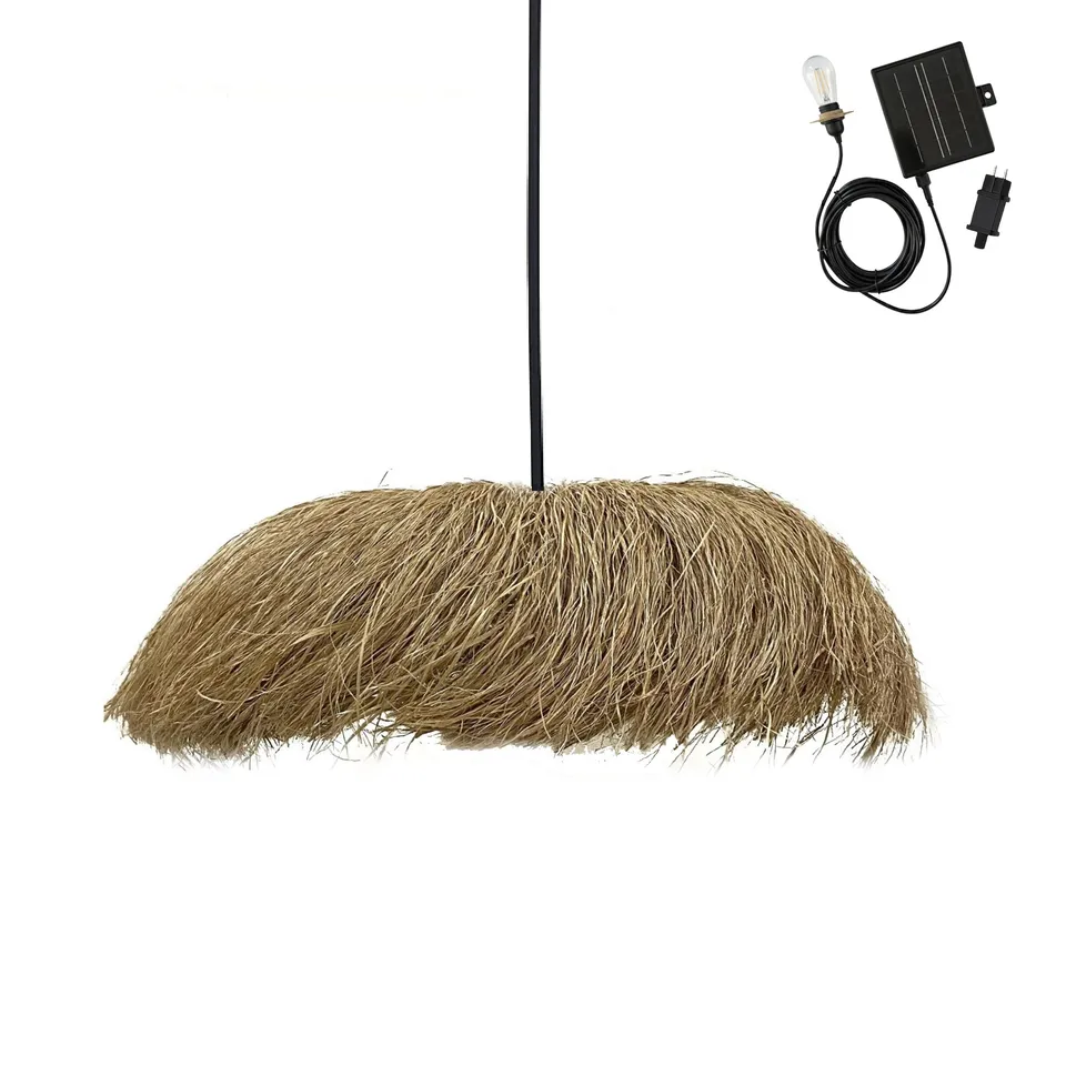 Red Deco Havana Solar suspension solaire jute 80 cm câble 5 m