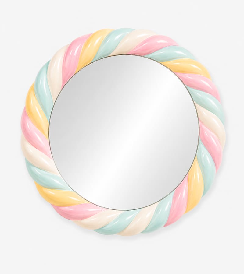 L'avant gardiste Marshmallow miroir mural pastel