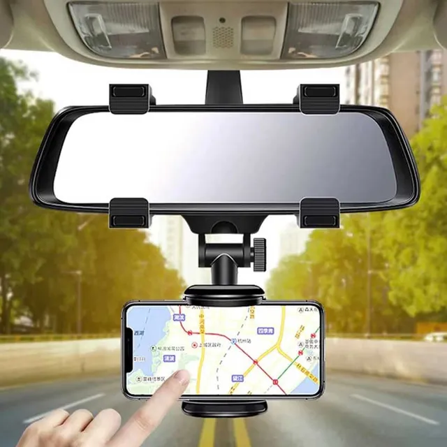 Shop-Story Swivel 360 Support Téléphone Rétroviseur Rotatif Auto