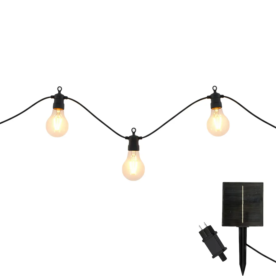 Red Deco Party Clear Hybrid guirlande lumineuse 10 globes 8m
