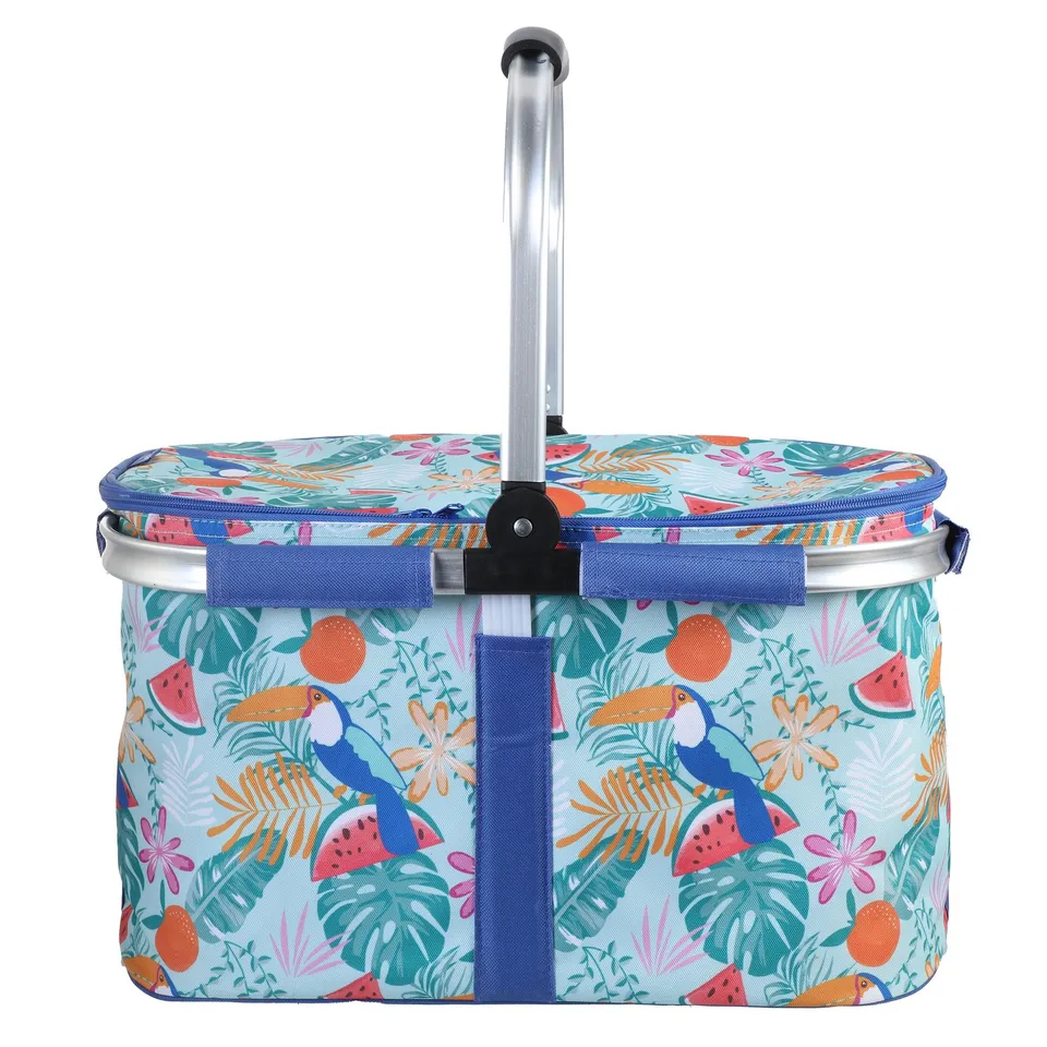 Stokomani Voyage Panier Isotherme 30L Imprimé Pique-Nique