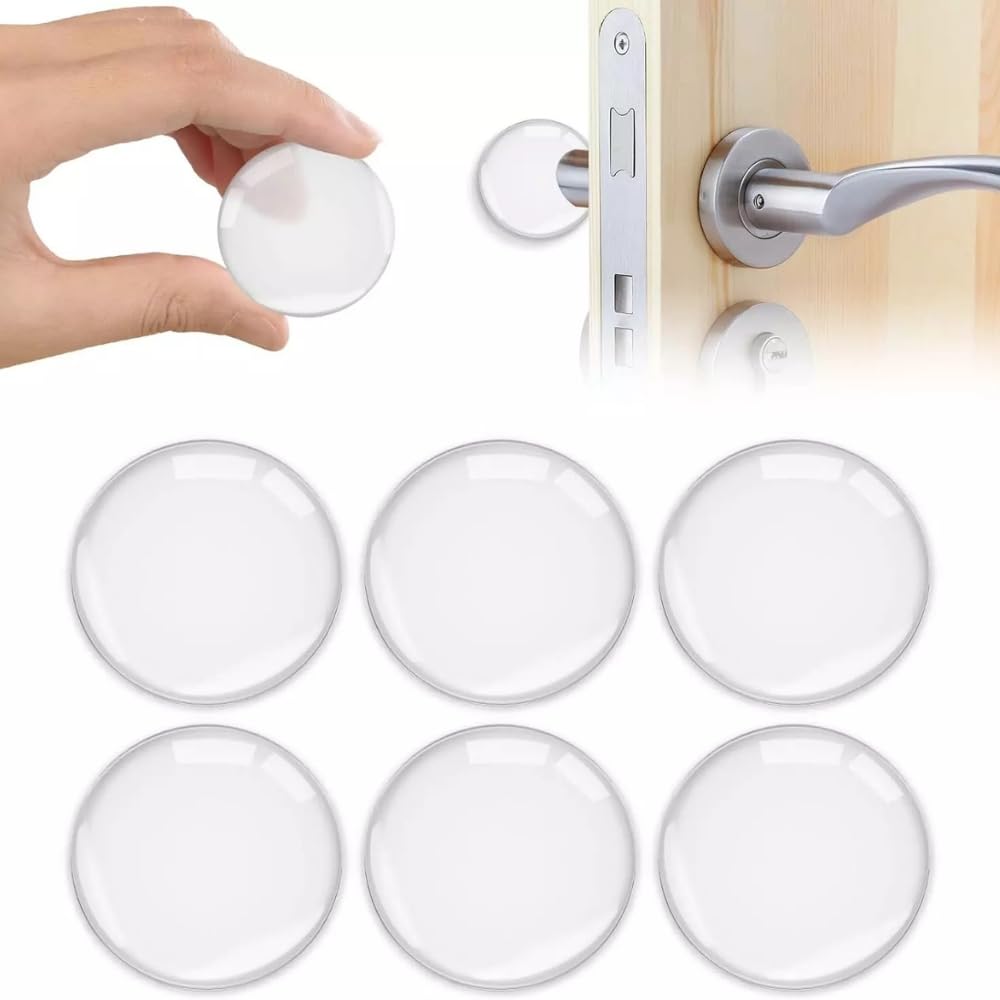 Shop-Story Cushbloc Butée Porte Autocollante Transparente x24 40mm