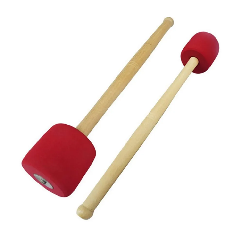 Milisten Marteau Grosse Caisse Bois Mousse Rouge 33CM