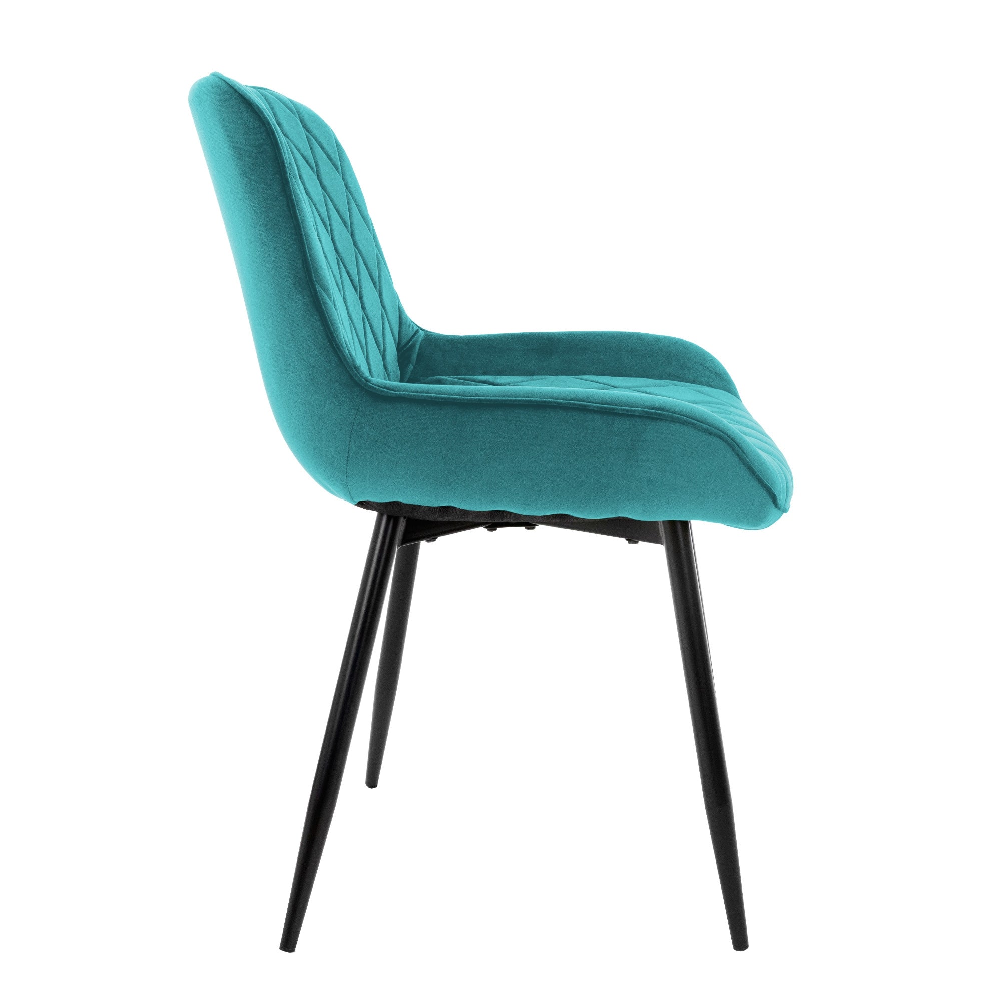 ECD Germany Möbel Chaise salle à manger velours pétrole lot 6