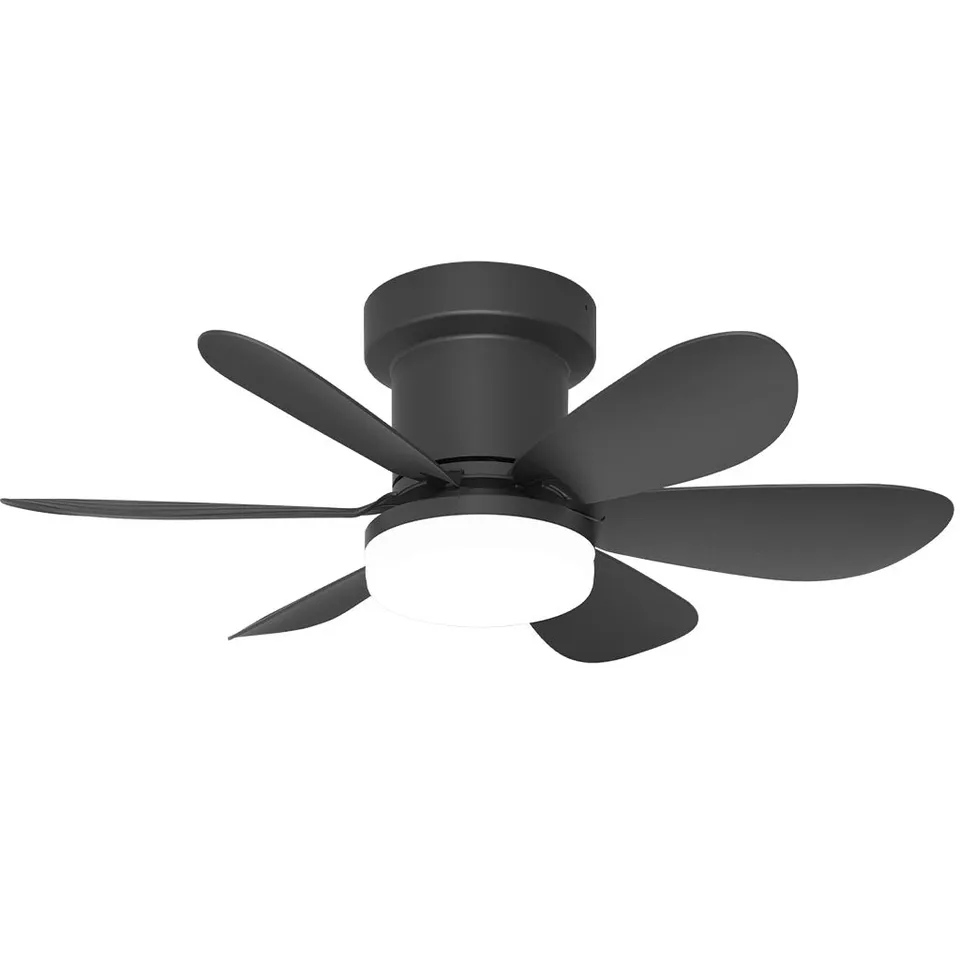Red Deco Mistral ventilateur plafond 52cm LED noir télécommande