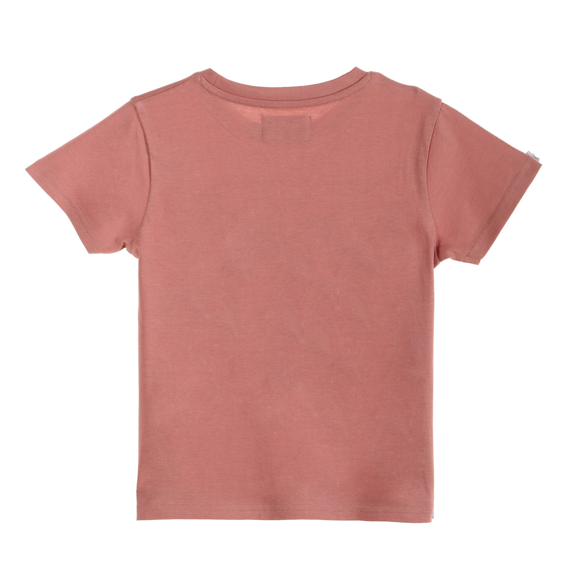 Stokomani Mode tee-shirt enfant rose motif manche courte 08A