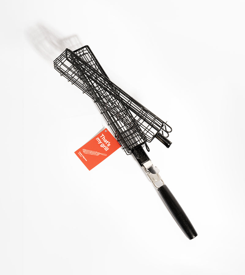 L'avant gardiste Outdoor panier barbecue légumes inox individuel