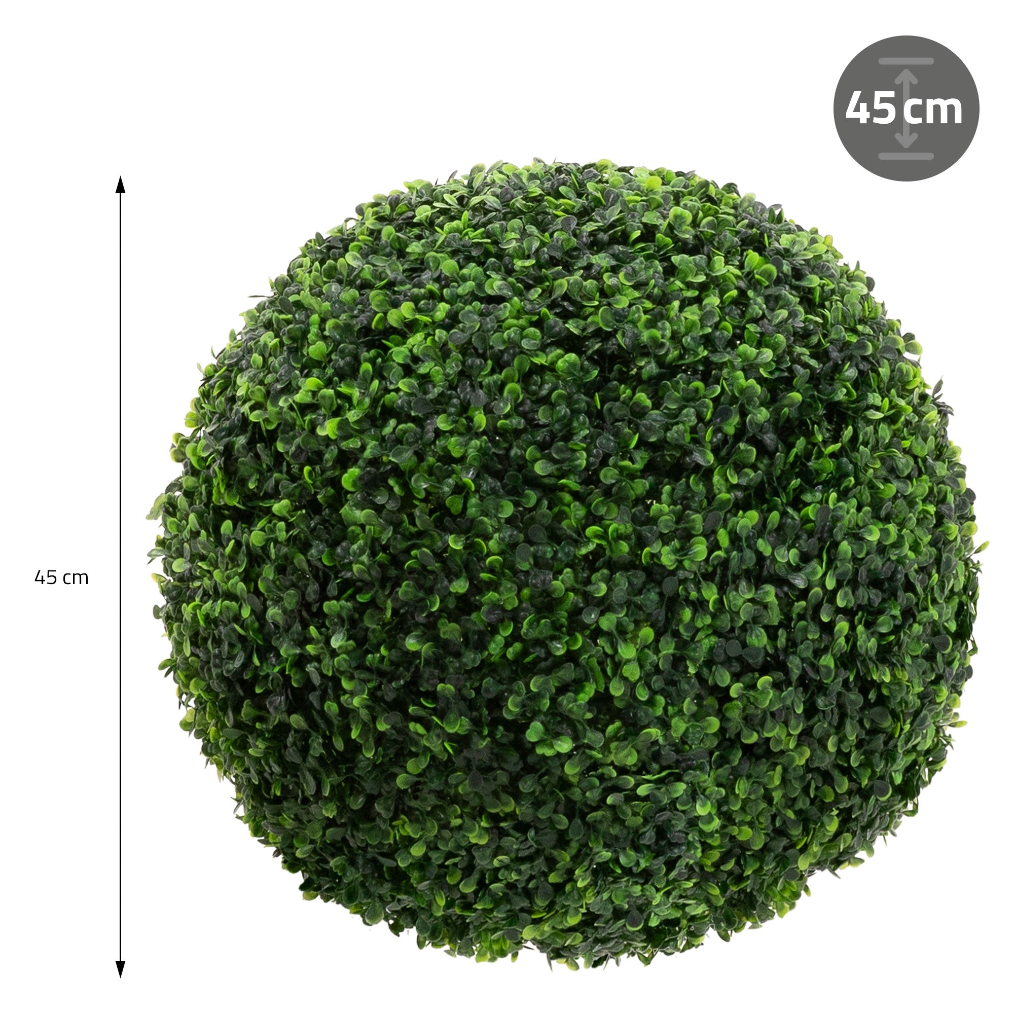 ECD Germany buis artificiel boule Ø45 cm lot de 2 vert
