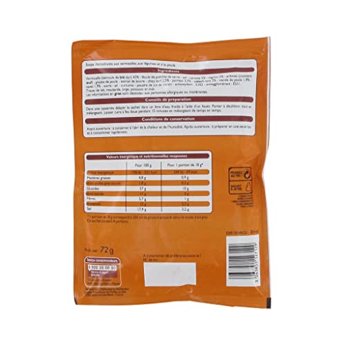 Leader Price Soupes Soupe Poule au Pot 72g Déshydratée