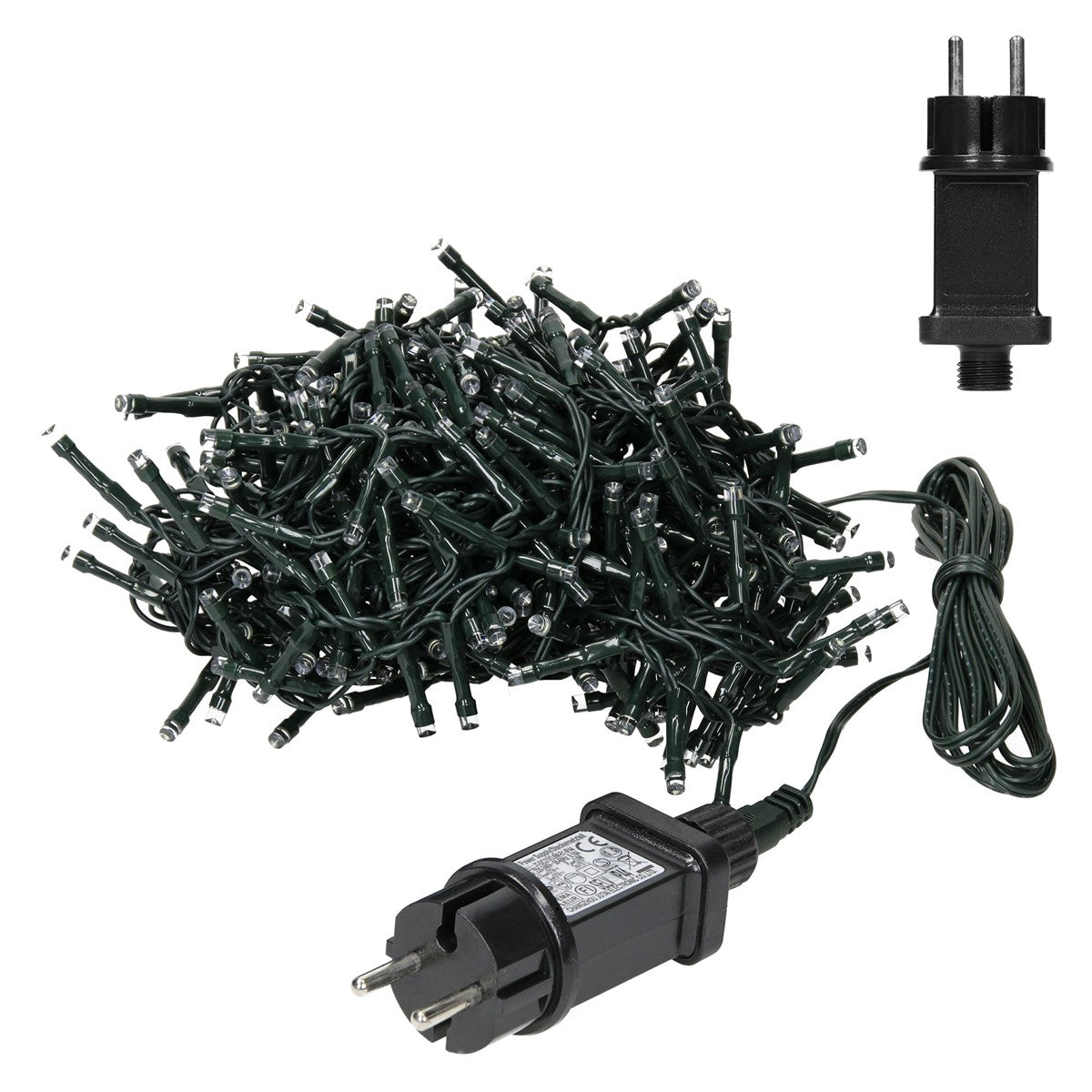ECD Germany rideau lumineux LED 600cm blanc froid 180 LED