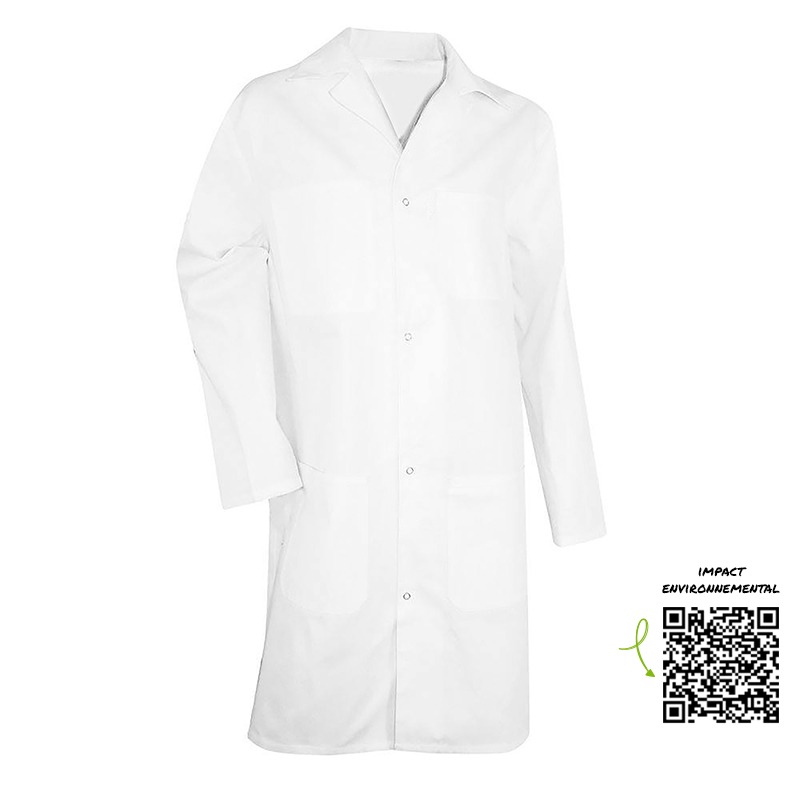 Safe Tool blouse blanche 190 g/m² taille M pressions