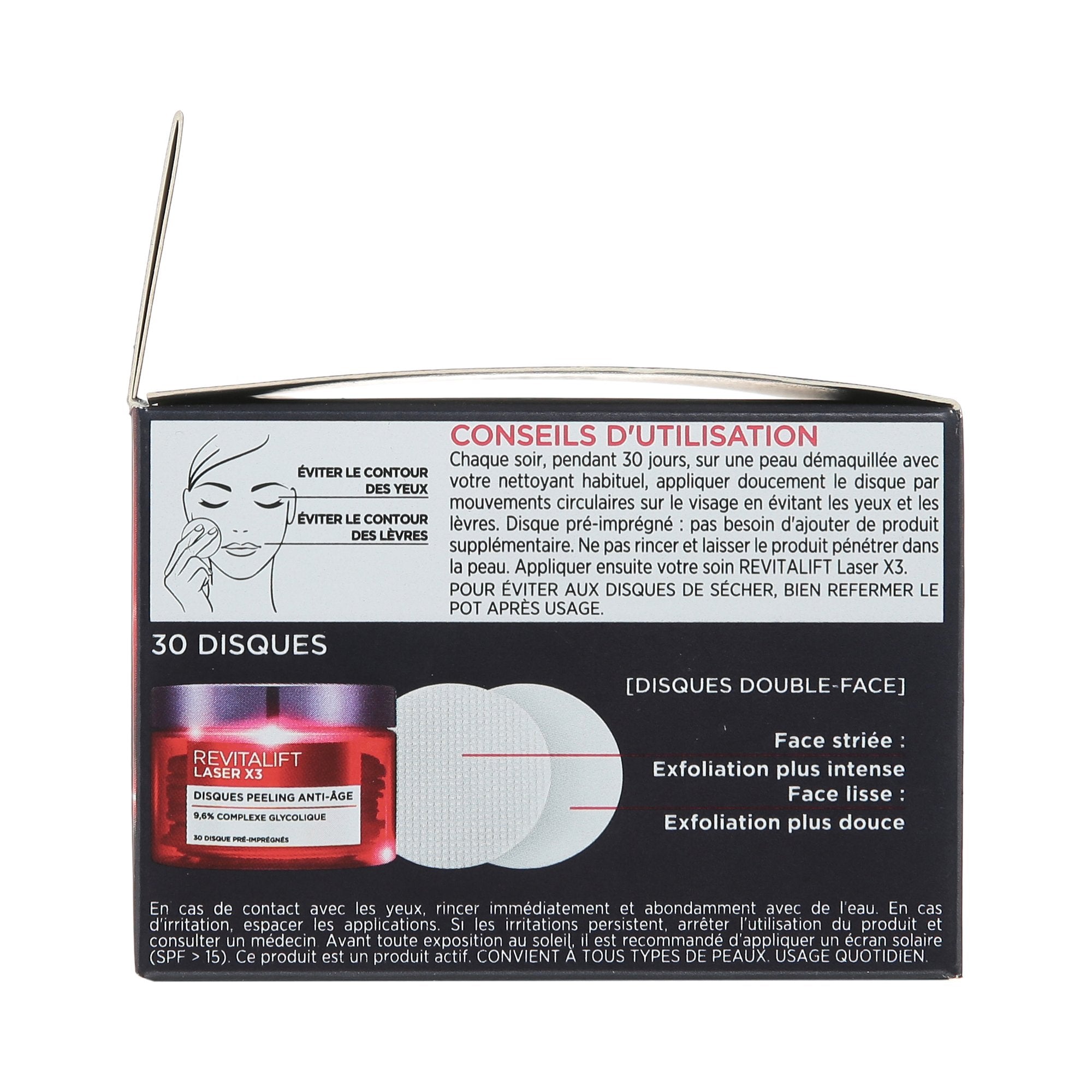 Stokomani Beauté 10 Disques Peeling Anti-Âge visage