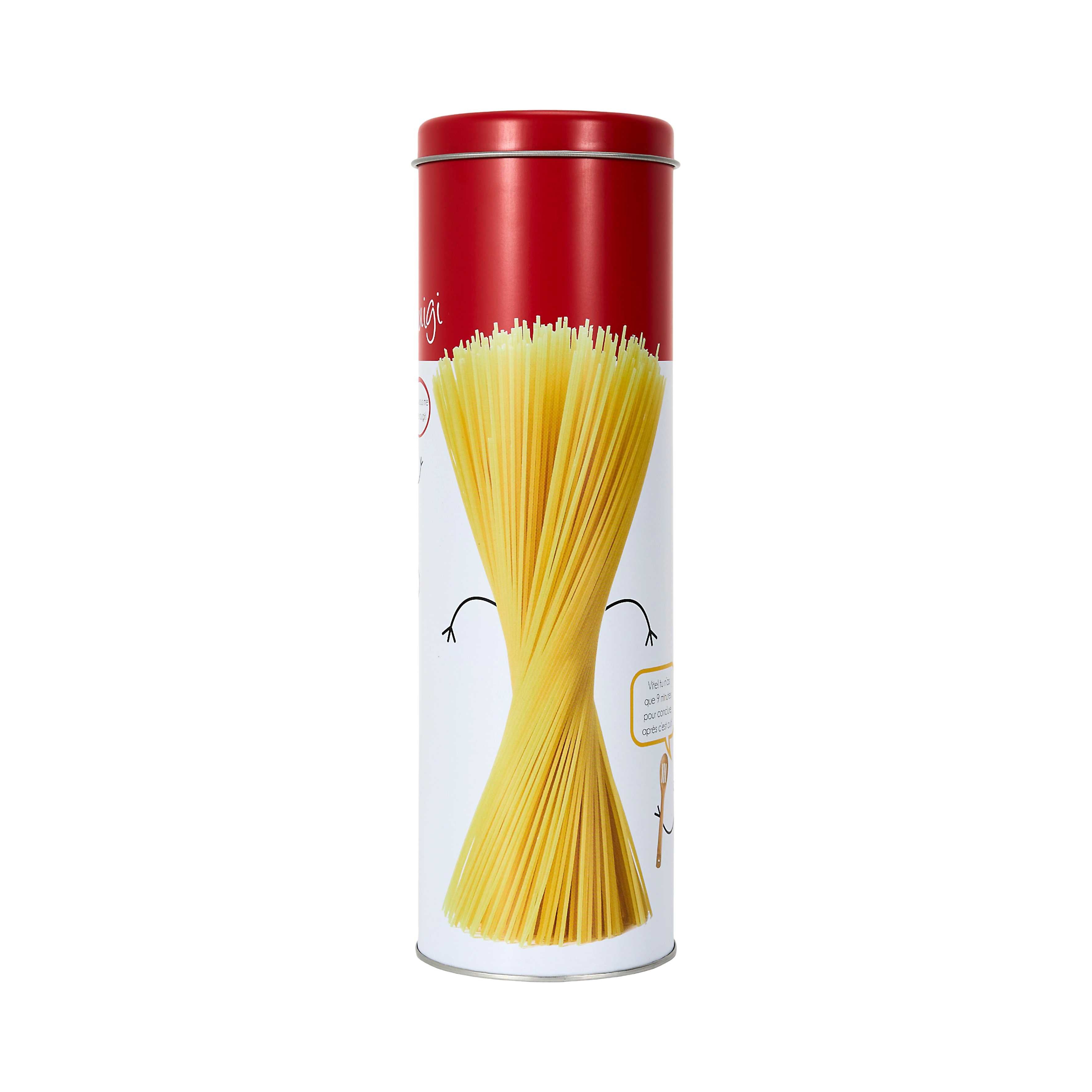 Boîte à spaghetti métal Ludique 8,5x27x8,5 cm pâtes