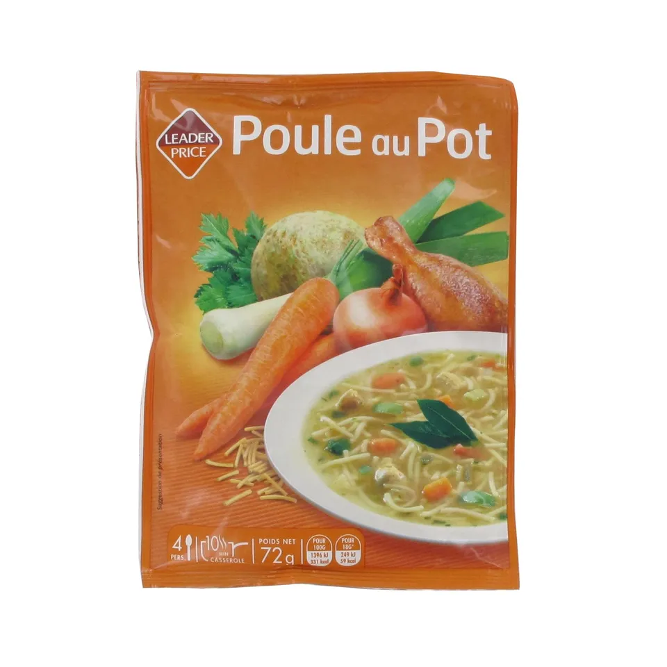 Leader Price Soupes Soupe Poule au Pot 72g Déshydratée