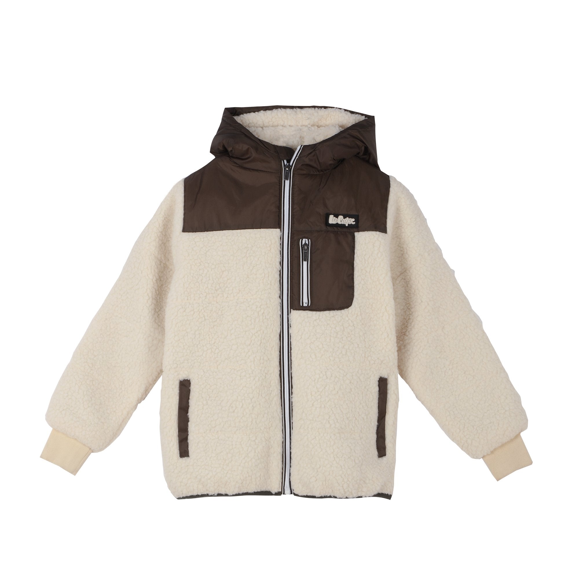 Stokomani Mode Veste sherpa bleu foncé enfant 08A