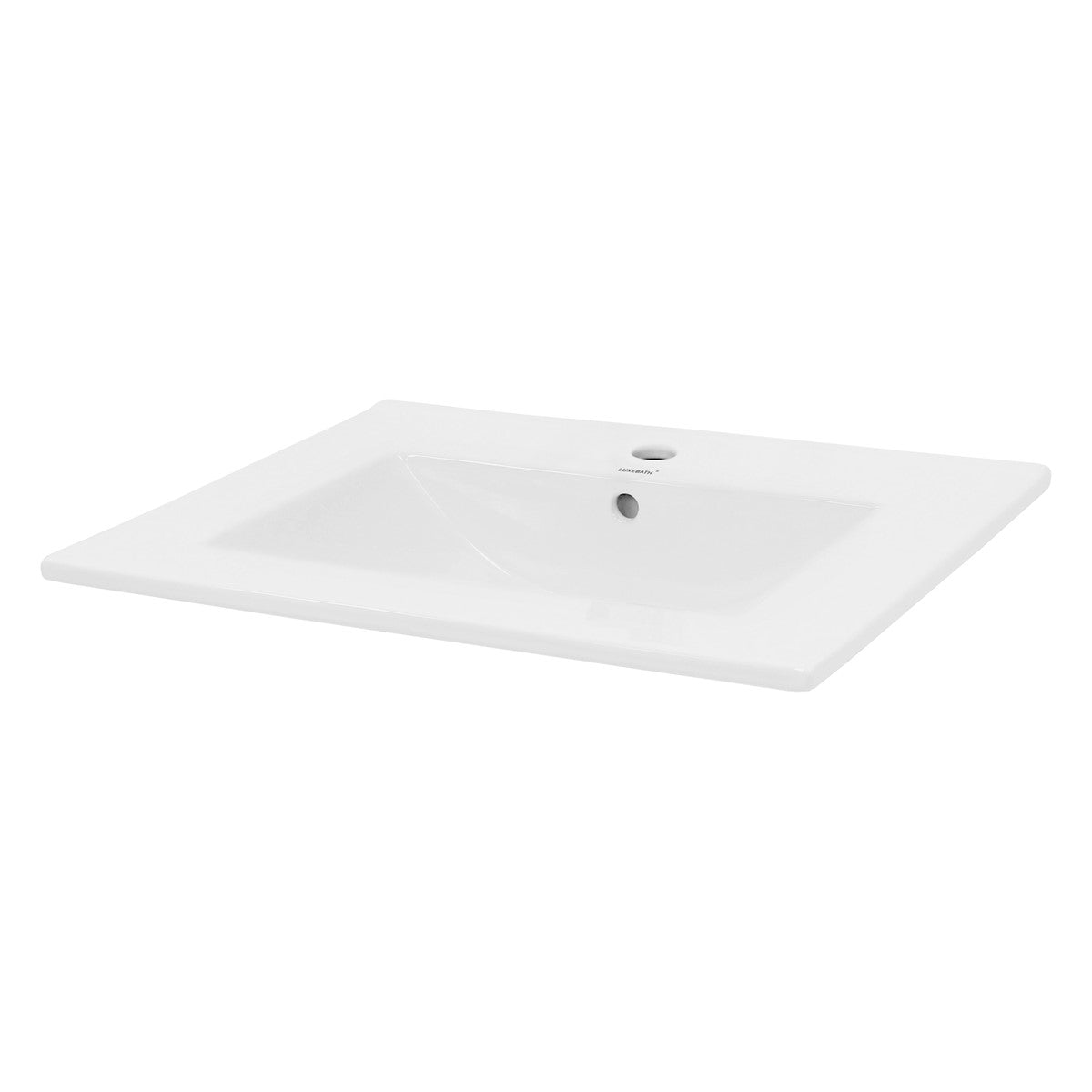 ECD Germany Sanitär lavabo encastrer blanc 61 cm céramique