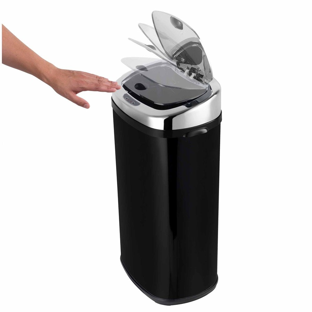 Red Deco Largo poubelle automatique 42L noir brillant inox