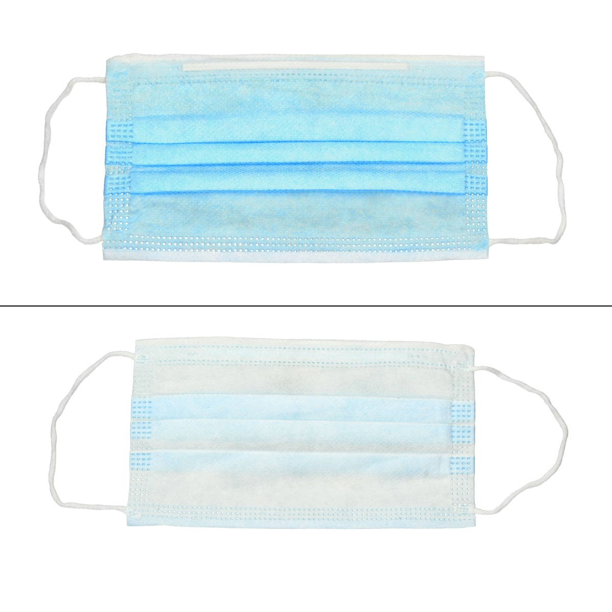 ECD Germany masque jetable bleu 3 plis boîte 50 à usage unique