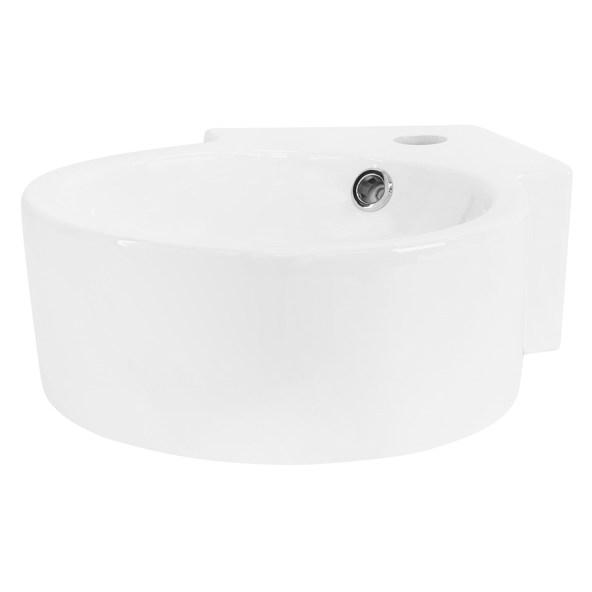 ECD Germany Sanitär LuxeBath lavabo noir avec bonde argent