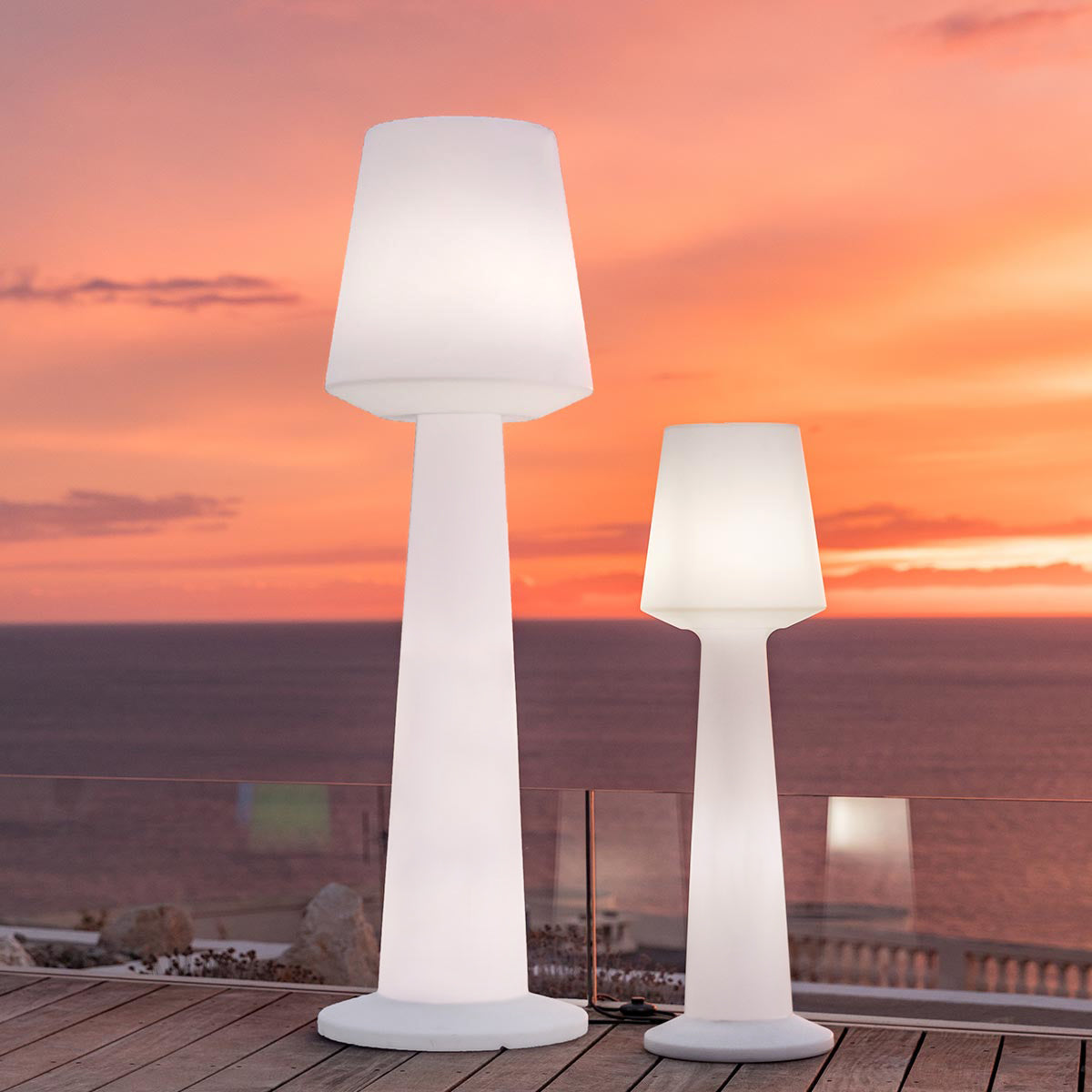 Red Deco Austral W170 H170cm lampadaire filaire E27 3 lampes