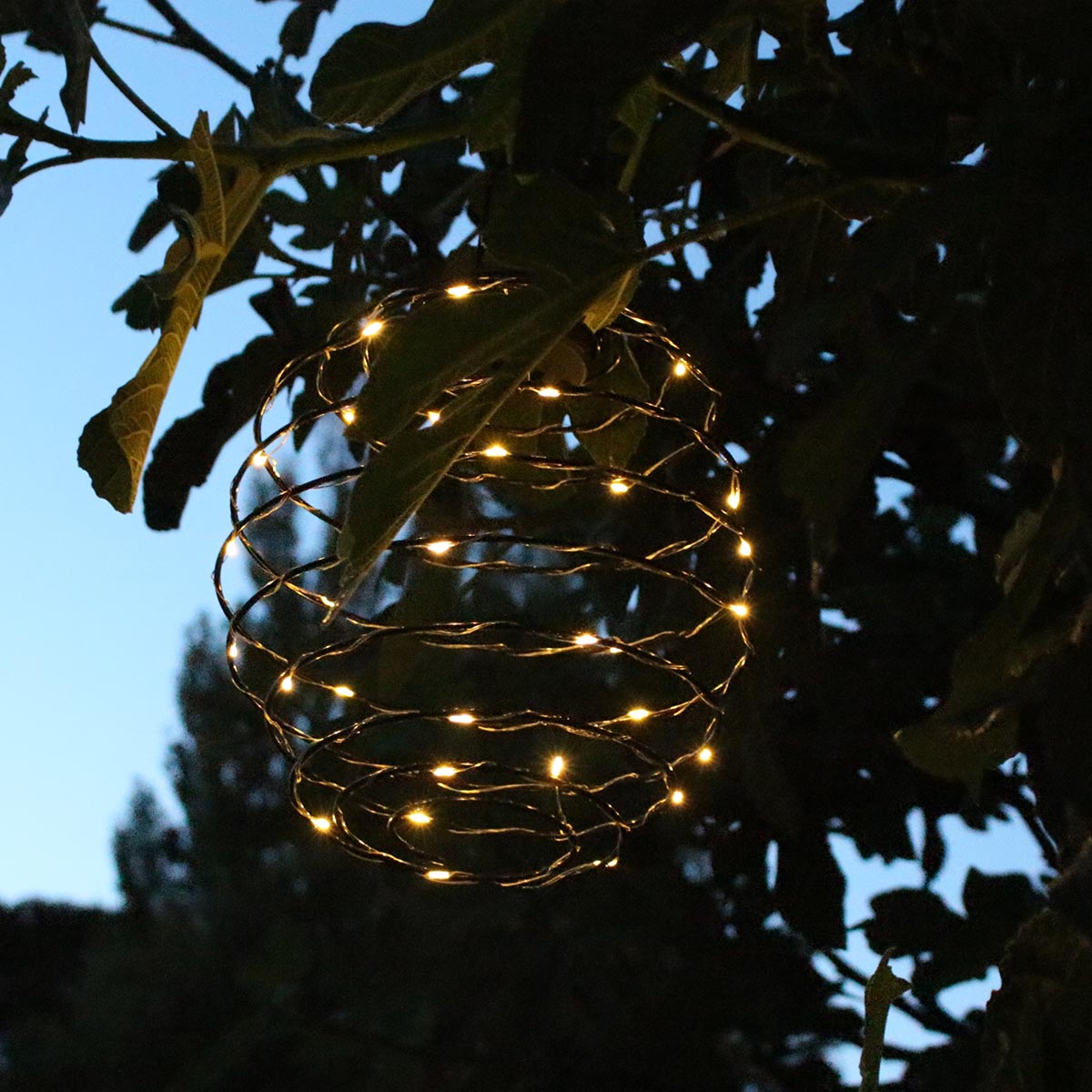 Red Deco Orion H37 suspension solaire spirale LED