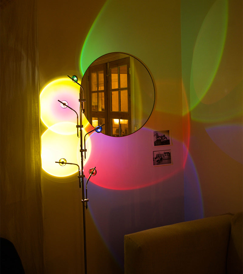 L'avant gardiste Déco lumineuse Lampadaire coucher de soleil 5 spots