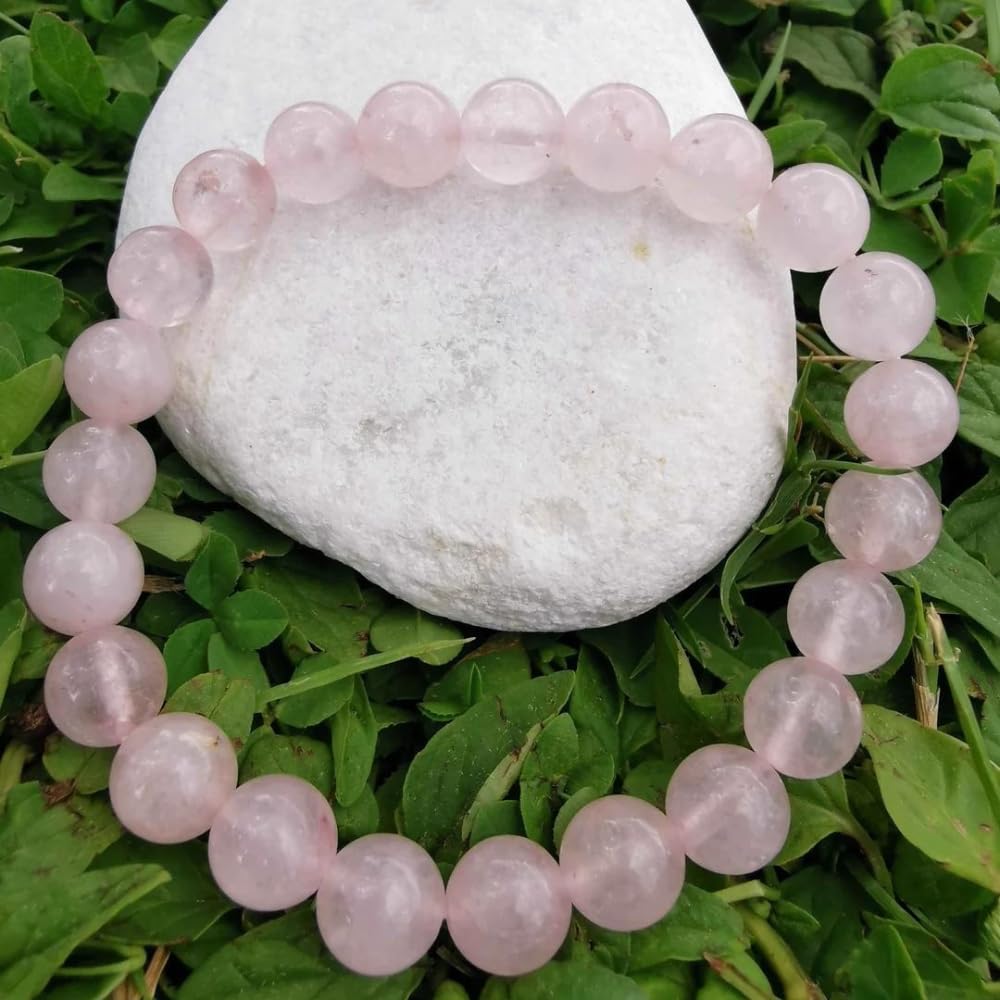 Shop-Story Pinkquartz bracelet quartz rose 19 cm perles 7 mm