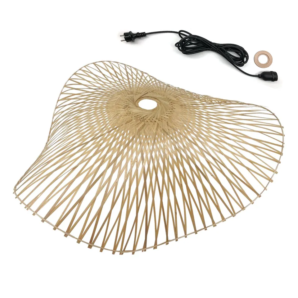 Red Deco Laia Outdoor suspension filaire bambou 55 cm E27