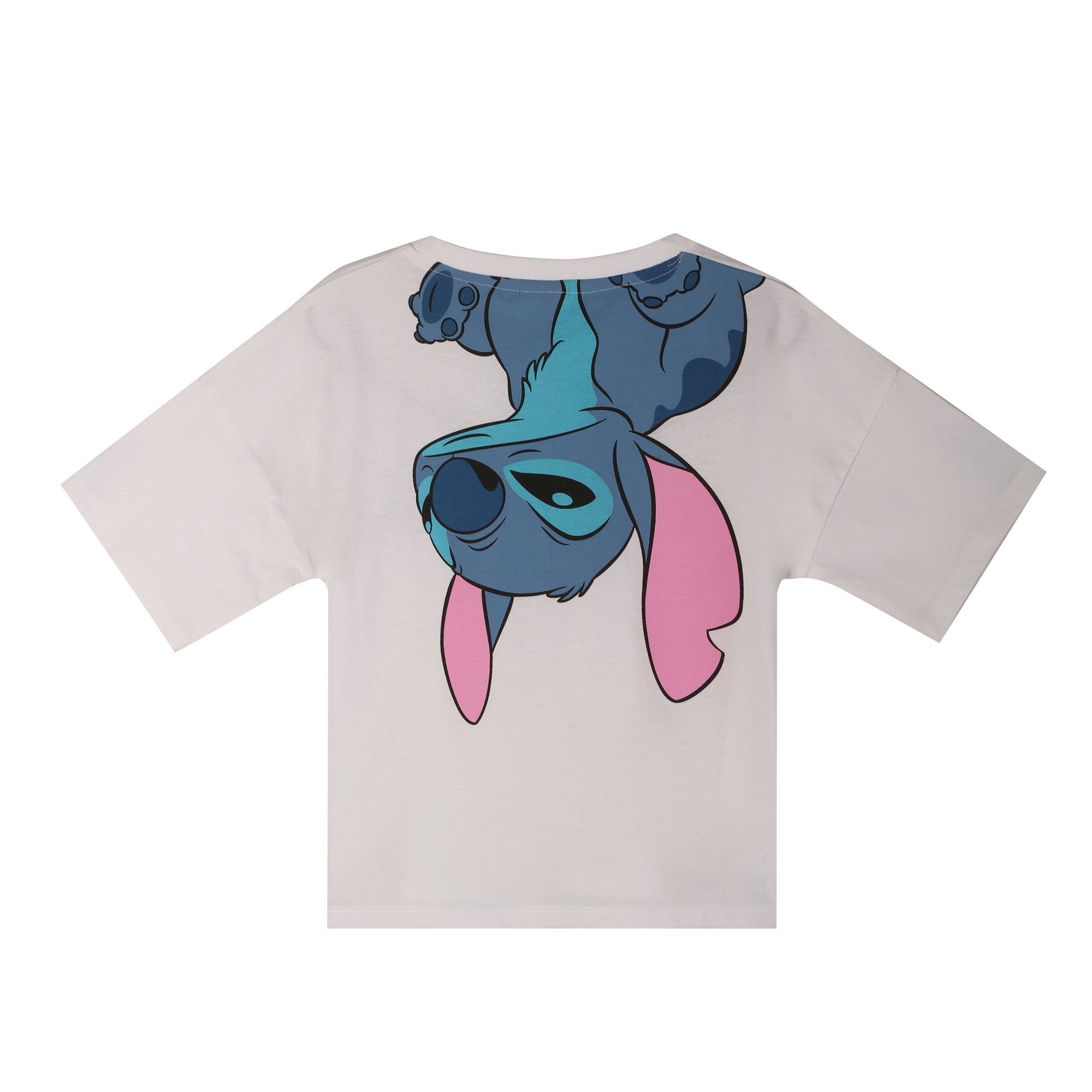 Disney Stitch tee-shirt enfant blanc 08A coton manches courtes