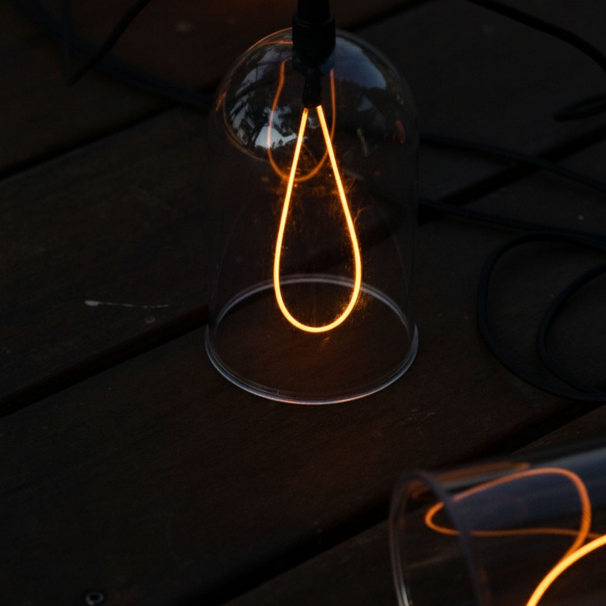 Red Deco Glow Light guirlande lumineuse 15m 8 cloches raccordable