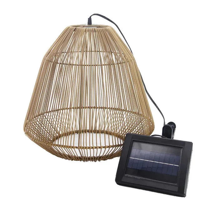 Red Deco Maya suspension solaire tressée LED H39cm