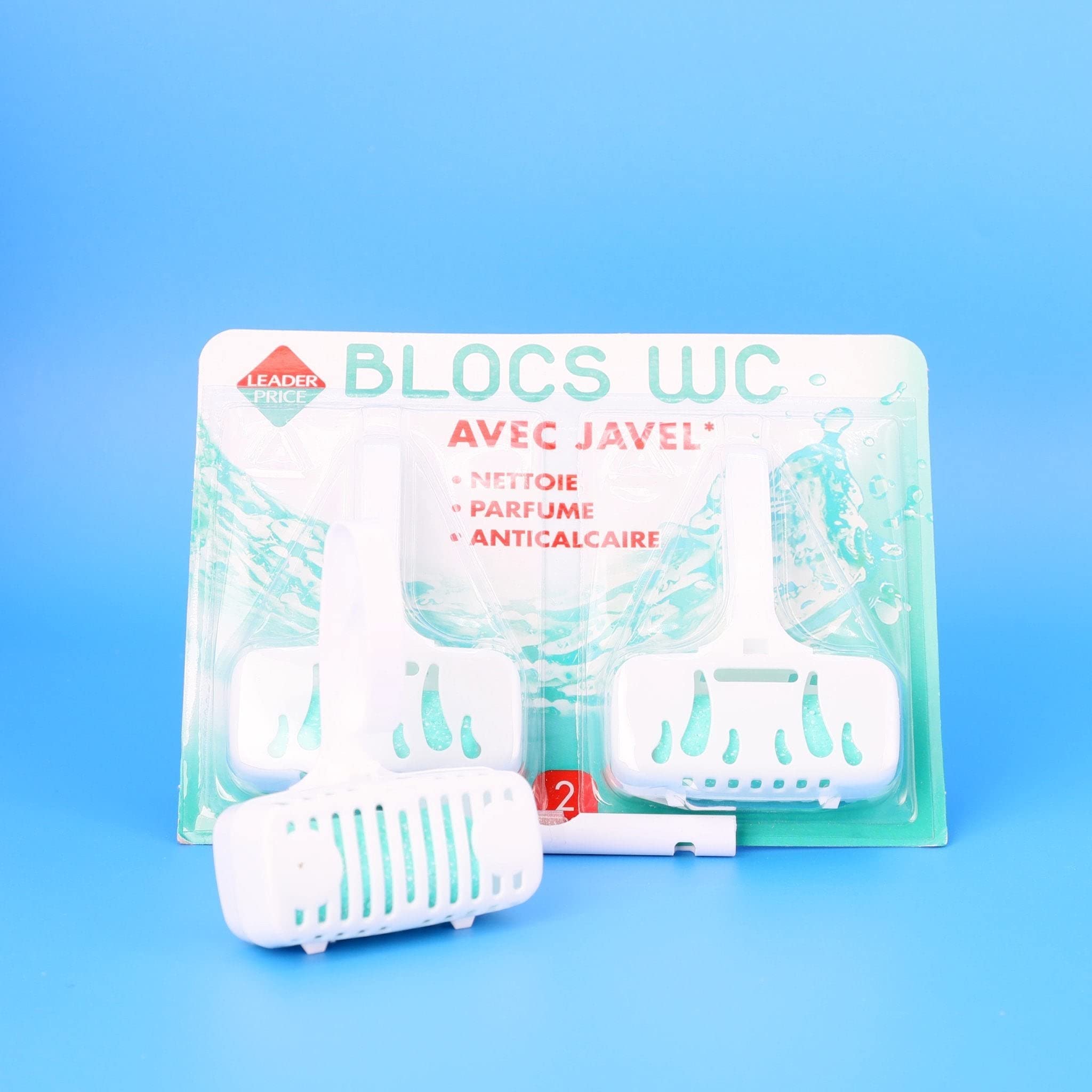Leader Price Bloc WC Javel 76g cuvette propre